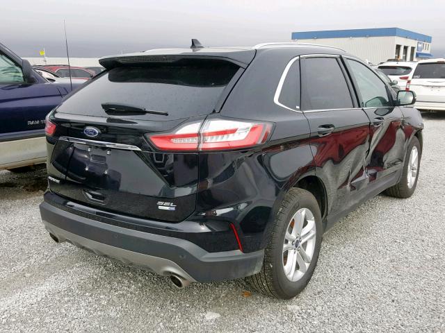 2FMPK4J92KBB90653 - 2019 FORD EDGE SEL BLACK photo 4