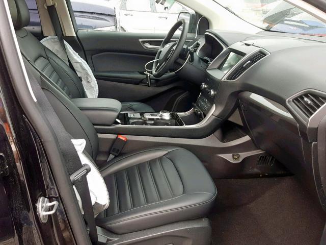 2FMPK4J92KBB90653 - 2019 FORD EDGE SEL BLACK photo 5