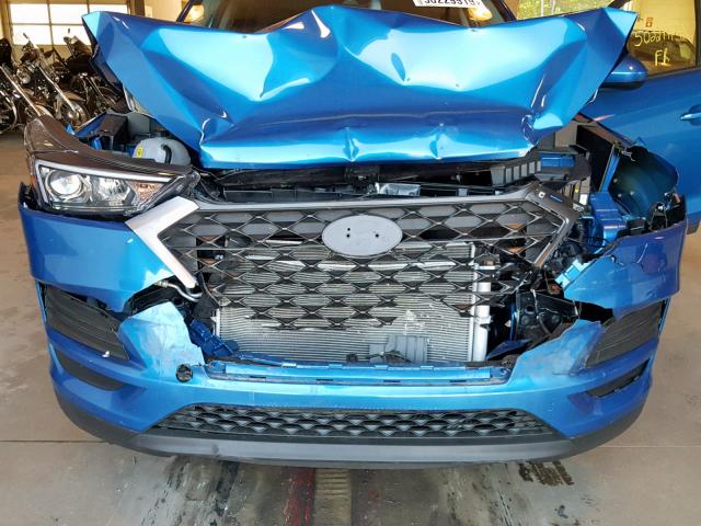 KM8J33A4XKU895339 - 2019 HYUNDAI TUCSON LIM BLUE photo 7