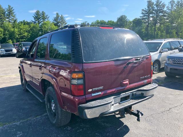 1GNEK13T94J224998 - 2004 CHEVROLET TAHOE K150 BURGUNDY photo 3