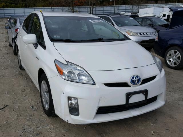 JTDKN3DU4A0188600 - 2010 TOYOTA PRIUS WHITE photo 1