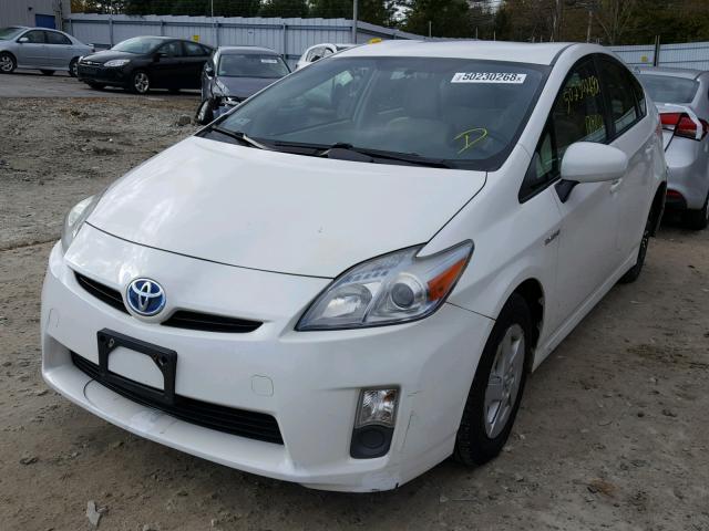 JTDKN3DU4A0188600 - 2010 TOYOTA PRIUS WHITE photo 2