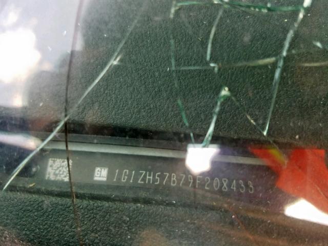 1G1ZH57B79F208433 - 2009 CHEVROLET MALIBU 1LT 银色 照片 10