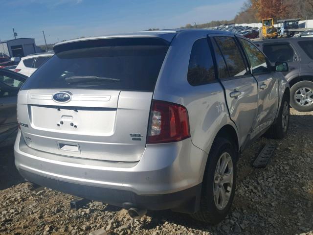 2FMDK4JC2CBA60985 - 2012 FORD EDGE SEL SILVER photo 4