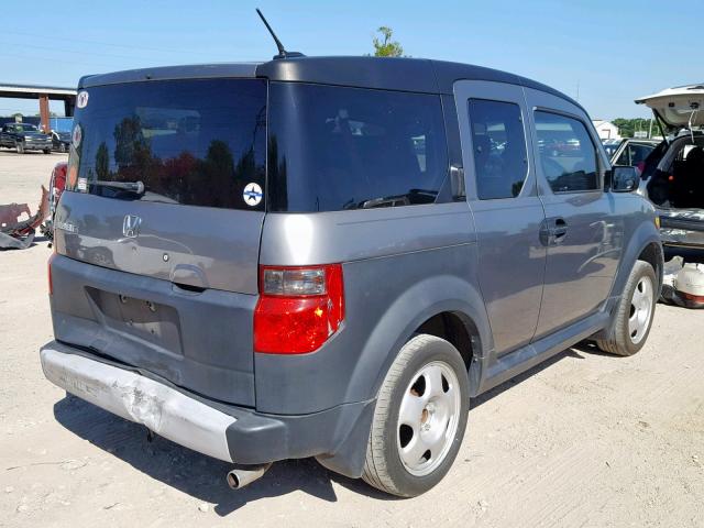 5J6YH18665L008081 - 2005 HONDA ELEMENT EX GRAY photo 4