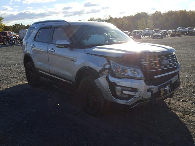 1FM5K7F84GGC06778 - 2016 FORD EXPLORER L SILVER photo 1