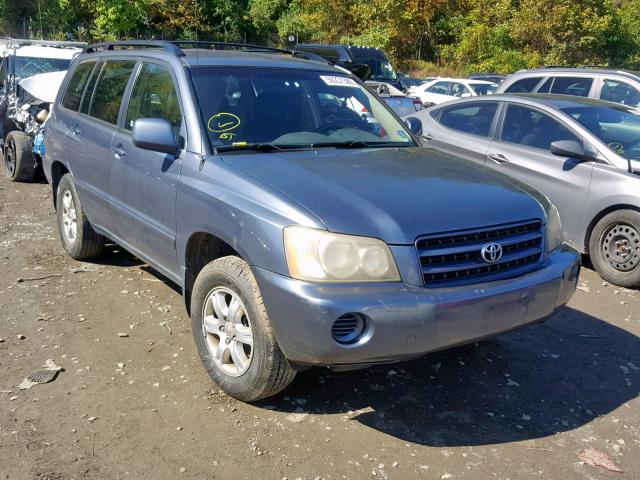 JTEGF21A630093669 - 2003 TOYOTA HIGHLANDER BLUE photo 1