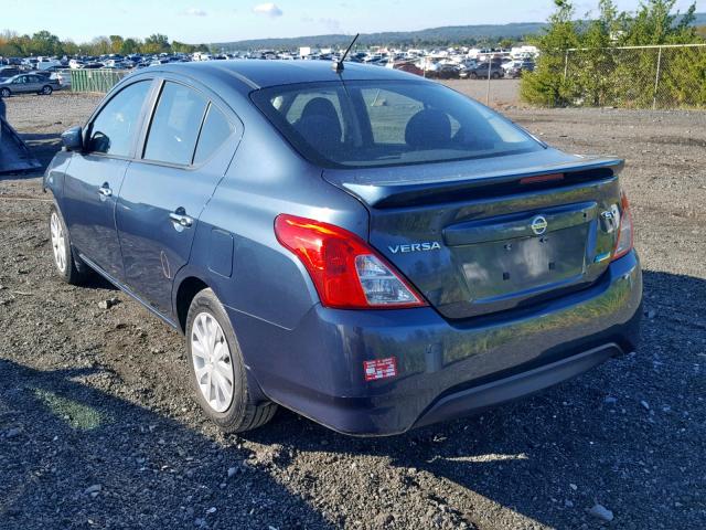 3N1CN7AP6FL824117 - 2015 NISSAN VERSA BLUE photo 3