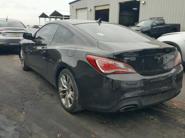 KMHHU6KJ0DU091278 - 2013 HYUNDAI GENESIS CO BLACK photo 3