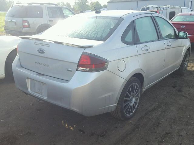 1FAHP3GN3AW238642 - 2010 FORD FOCUS SES SILVER photo 4