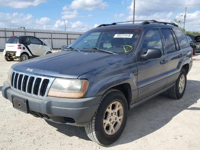 1J4GX48S01C700019 - 2001 JEEP GRAND CHER BLUE photo 2