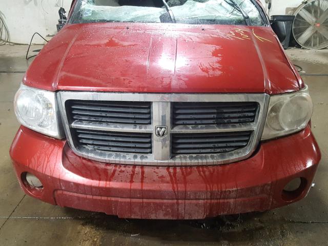 1D8HB48P57F579940 - 2007 DODGE DURANGO SL RED photo 7