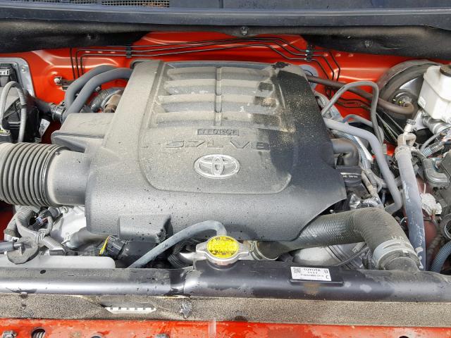 5TFDW5F15JX683111 - 2018 TOYOTA TUNDRA CRE ORANGE photo 7