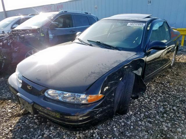 1G3NF12E81C159593 - 2001 OLDSMOBILE ALERO GLS BLACK photo 2