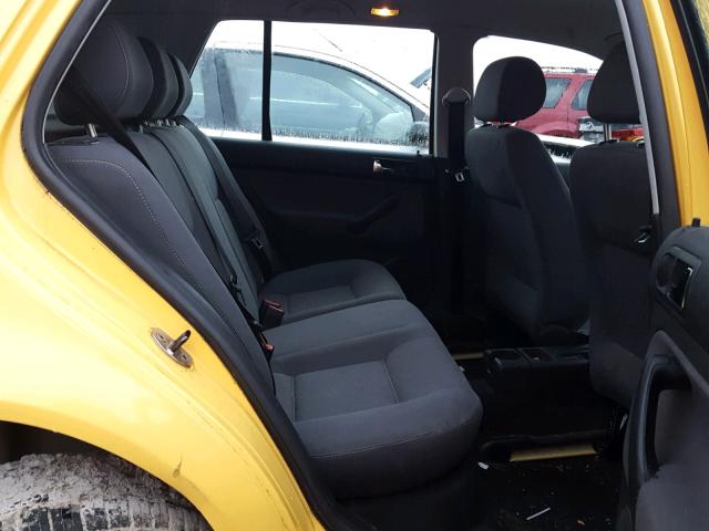 9BWEL41JX84027325 - 2008 VOLKSWAGEN CITY GOLF YELLOW photo 6