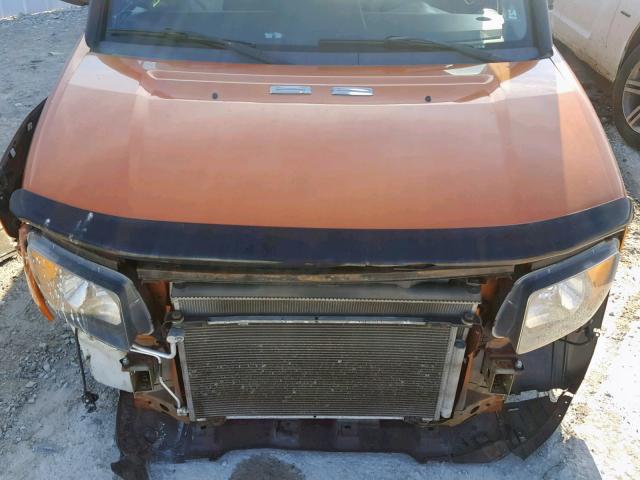 5J6YH28778L007721 - 2008 HONDA ELEMENT EX ORANGE photo 7