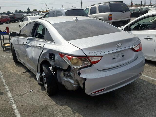 5NPEB4AC5DH568527 - 2013 HYUNDAI SONATA GLS SILVER photo 3