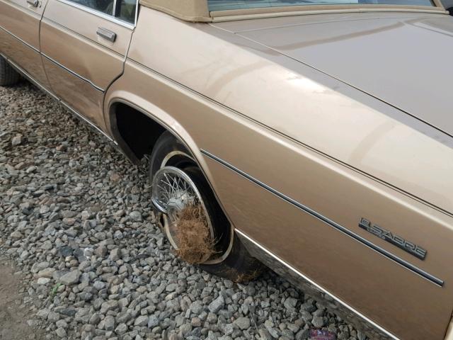 1G4BP69Y4FX478613 - 1985 BUICK LESABRE LI GOLD photo 9