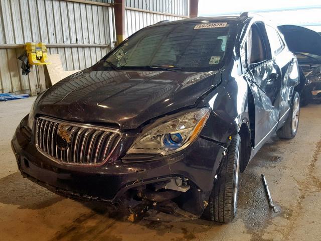 KL4CJASB7FB047726 - 2015 BUICK ENCORE BLACK photo 2