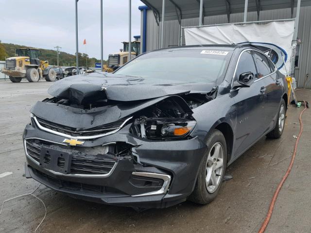 1G1ZB5ST2HF188172 - 2017 CHEVROLET MALIBU LS 灰色 照片 2