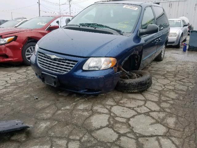 1C4GJ45362B593179 - 2002 CHRYSLER VOYAGER LX BLUE photo 2