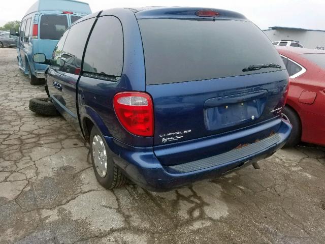 1C4GJ45362B593179 - 2002 CHRYSLER VOYAGER LX BLUE photo 3