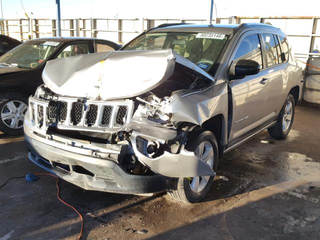 1C4NJCBB4ED821685 - 2014 JEEP COMPASS SP SILVER photo 2