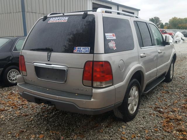 5LMEU68HX5ZJ23078 - 2005 LINCOLN AVIATOR ვერცხლისფერი ფოტო 4