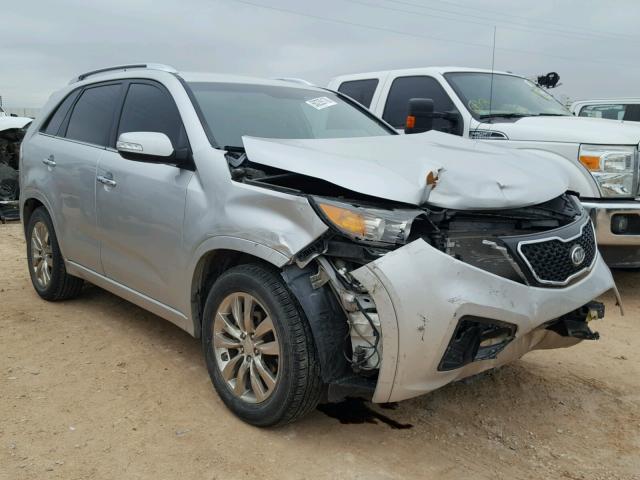 5XYKW4A28BG107163 - 2011 KIA SORENTO SX SILVER photo 1