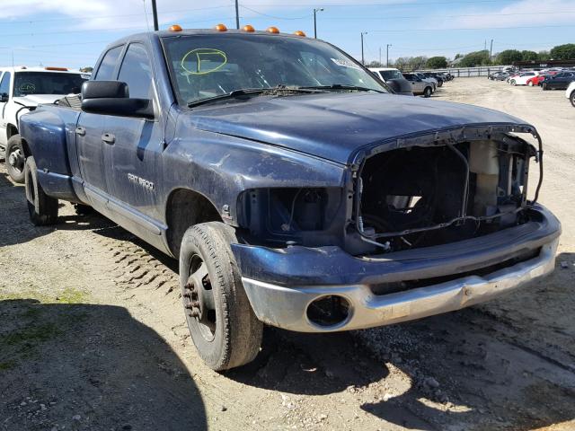 3D7MR48C65G727942 - 2005 DODGE RAM 3500 S BLUE photo 1