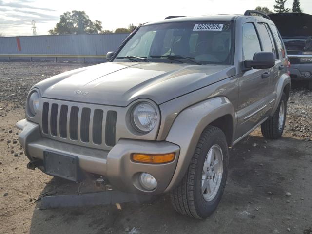 1J4GL58K13W583764 - 2003 JEEP LIBERTY LI BEIGE photo 2