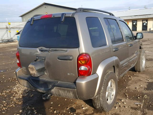 1J4GL58K13W583764 - 2003 JEEP LIBERTY LI BEIGE photo 4