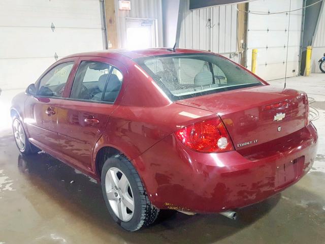 1G1AL58F487279336 - 2008 CHEVROLET COBALT LT RED photo 3