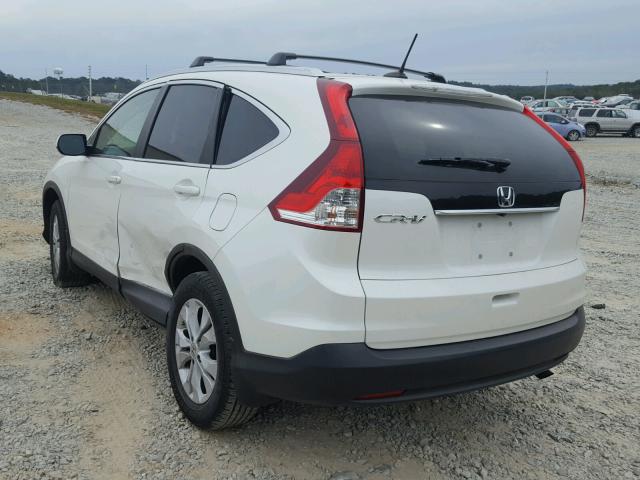 5J6RM3H7XDL016882 - 2013 HONDA CR-V EXL WHITE photo 3