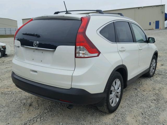 5J6RM3H7XDL016882 - 2013 HONDA CR-V EXL WHITE photo 4