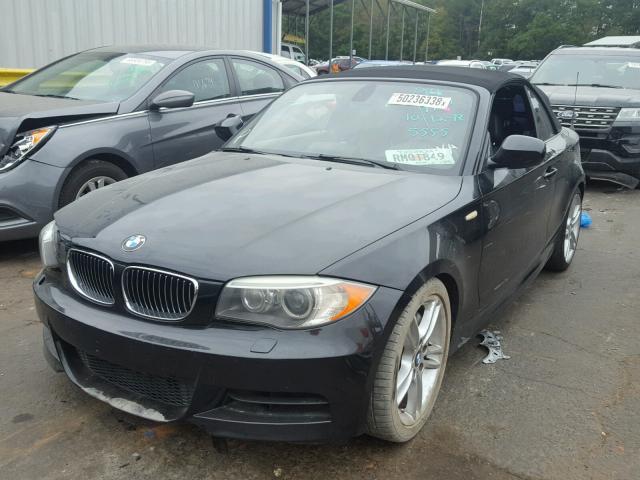 WBAUN7C5XCVM25555 - 2012 BMW 135 I BLACK photo 2