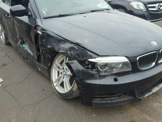 WBAUN7C5XCVM25555 - 2012 BMW 135 I BLACK photo 9