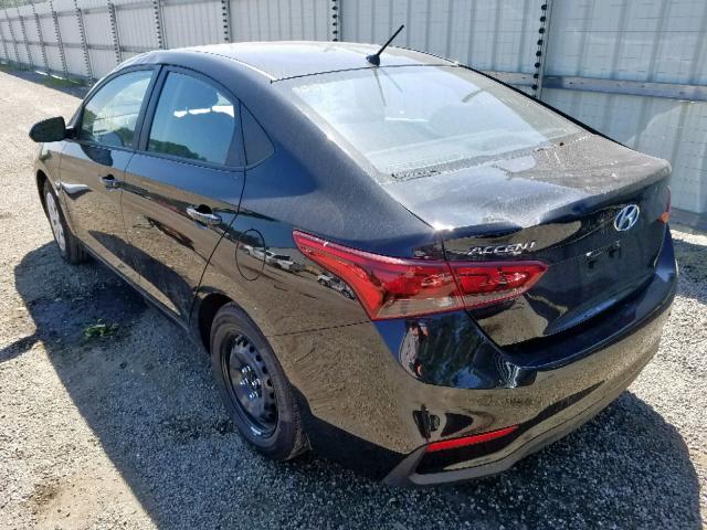 3KPC24A32KE085019 - 2019 HYUNDAI ACCENT SE BLACK photo 3