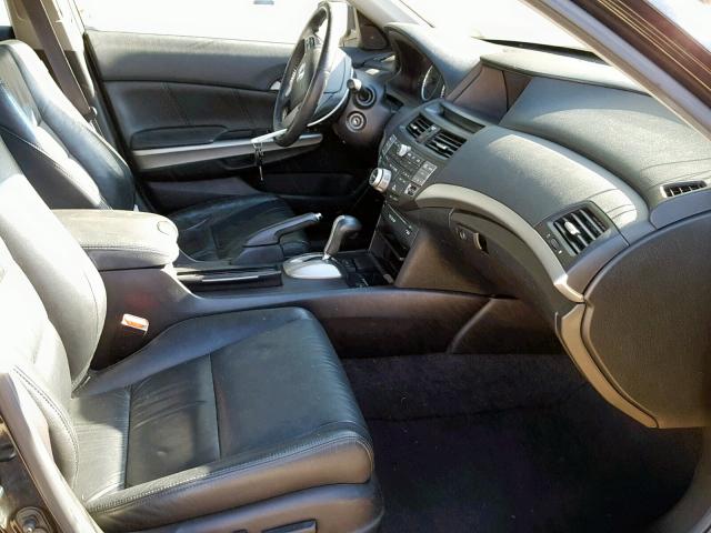 1HGCP36818A049366 - 2008 HONDA ACCORD EXL BLACK photo 5