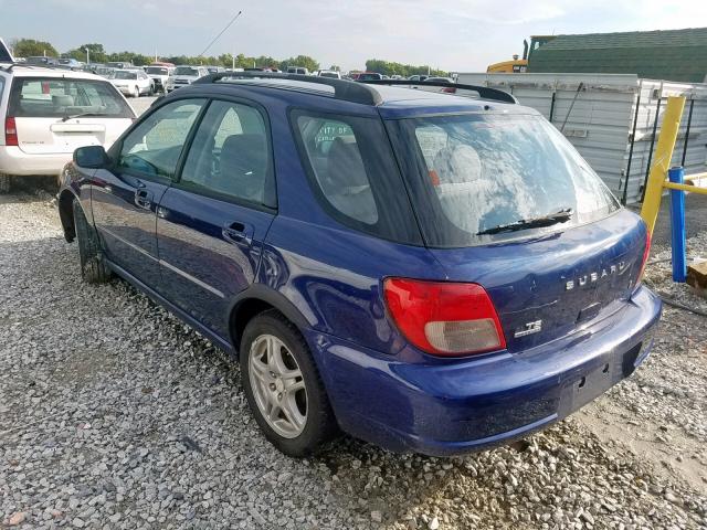 JF1GG65522G829508 - 2002 SUBARU IMPREZA TS BLUE photo 3