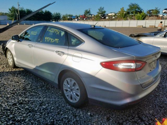 1FA6P0G76E5381460 - 2014 FORD FUSION S SILVER photo 3