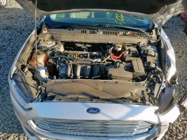 1FA6P0G76E5381460 - 2014 FORD FUSION S SILVER photo 7