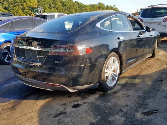 5YJSA1S21FF090523 - 2015 TESLA MODEL S 70 BLACK photo 4