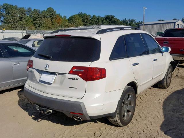 2HNYD28838H543048 - 2008 ACURA MDX SPORT WHITE photo 4