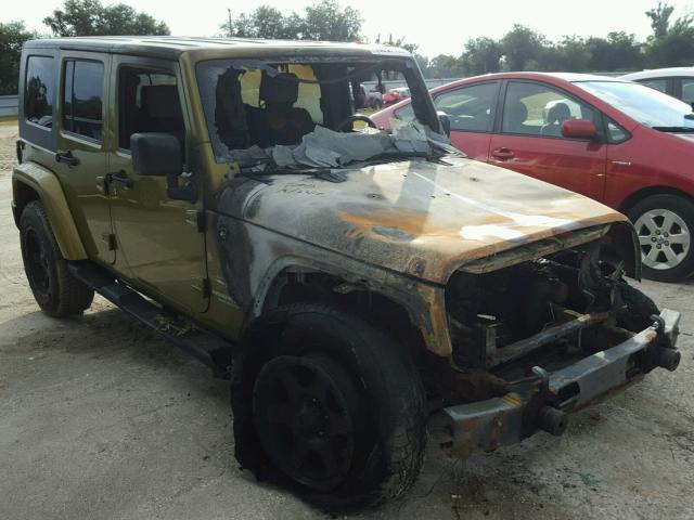 1J8GA59117L125529 - 2007 JEEP WRANGLER S GREEN photo 1