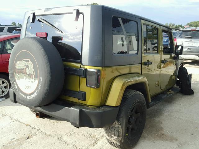 1J8GA59117L125529 - 2007 JEEP WRANGLER S GREEN photo 4