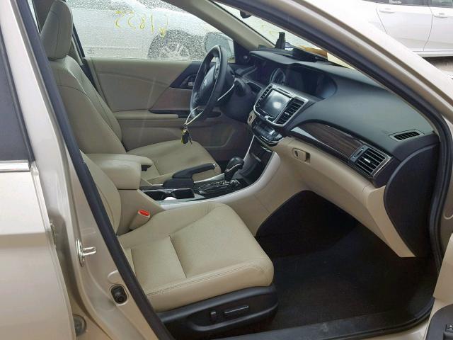 1HGCR2F88GA144669 - 2016 HONDA ACCORD EXL GOLD photo 5