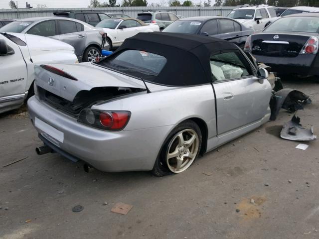 JHMAP11493T003052 - 2003 HONDA S2000 GRAY photo 4