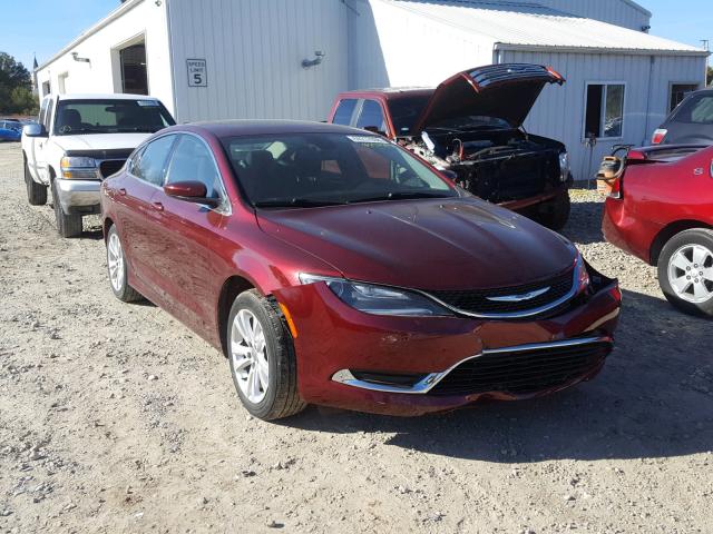 1C3CCCAB7FN557848 - 2015 CHRYSLER 200 LIMITE MAROON photo 1