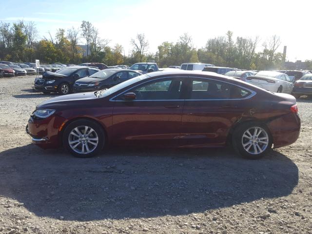 1C3CCCAB7FN557848 - 2015 CHRYSLER 200 LIMITE MAROON photo 9